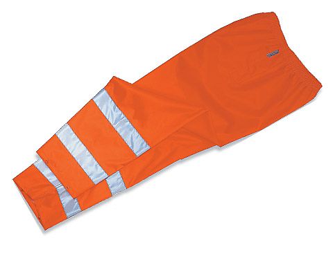 GloWear® 8915 Class E Rain Pants, Orange - Latex, Supported